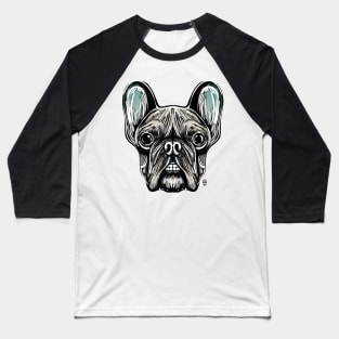 French Bulldog Smilling Baseball T-Shirt